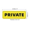 Unique Bargains Acrylic Self-Adhesive Wall Mounting Decor Home Door Private Sign - 2 of 4