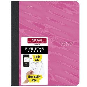 Five Star Active Comp Book Pink Wide Ruled 80ct - 1 of 4