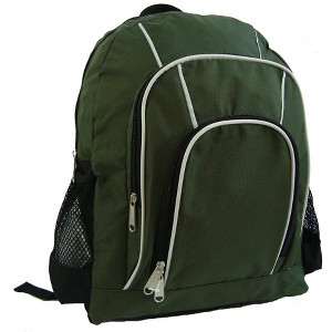 K-Cliffs 16 Inch Backpack Student Bookbag School Bag Travel Hiking Daypack w/Side Mesh Pockets - 1 of 4