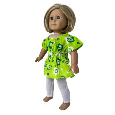Doll Clothes Superstore Short Dress and Leggings Set for 18 Inch Girl Dolls — фото 3