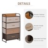 NicBex 5-Drawer Dresser with Fabric Drawers 4-Tier Closet Organizers and Storage with Wooden Top for Bedroom, Living Room, Office - 4 of 4