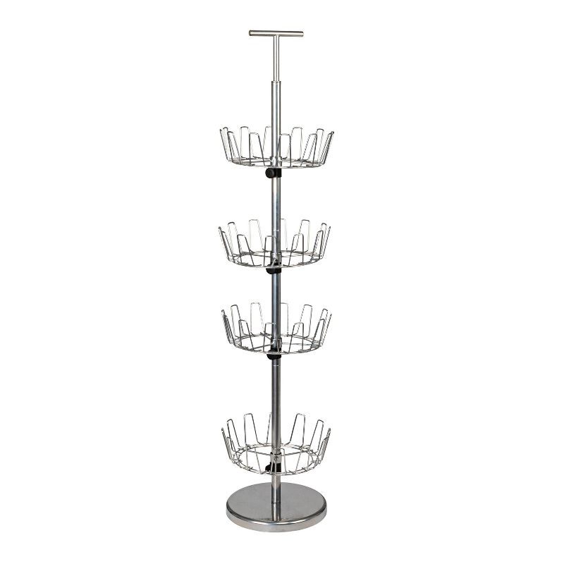Household Essentials 4 Tier Shoe Tree Silver, 1 of 11