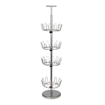 Household Essentials 4 Tier Shoe Tree Silver
