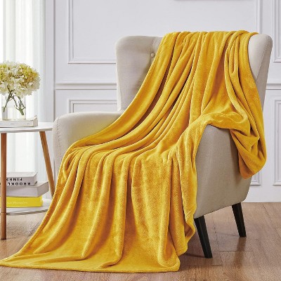 Walensee 50x60 Plush Fleece Throw - Ultra Soft Lightweight Blanket for Couch, Bed & All Seasons