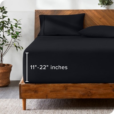 22 Inch Extra Deep Pocket Microfiber Fitted Sheet by Bare Home