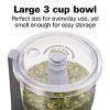 Hamilton Beach 3-Cup Stack & Press Food Chopper - Gray - 72740: Compact Vegetable Processor, Dishwasher-Safe Parts - 4 of 4