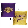 14"x14" NBA Los Angeles Lakers Invert Double Sided Jacquard Decorative Pillow - 2pk - 3 of 4
