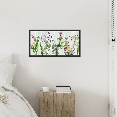 Forest Treasure Watercolor Floral Canvas Wall Art Print