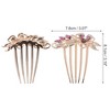 Unique Bargains Women's Schima Superba Hair Insert Comb 1 Pc - 2 of 3