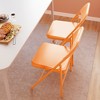 Folding Chairs 4 Pack, Sturdy metal frame supports up to 350 lbs£¬ Portable folding chairs ideal for dining, living, office, and outdoor events. - 4 of 4