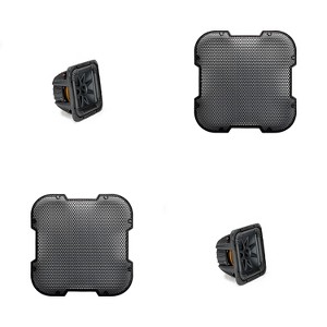 Kicker (2) L7S102 L7S 10" Subwoofer, Dual Voice Coil, 2-Ohm & 52GL710 Grill Bundle - 1 of 4