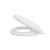 Toilet Seat Cover, PP Quick-Release Structure Toilet Seat, White Easy-Remove Design for Simple Cleaning - 2 of 4