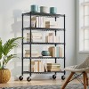 Vynxaria Steel Storage Shelving 5-Tier Utility Shelving Wire Rack with Wheels for Home,Kitchen,Office,Garage, 1750 LBS Capacity - 3 of 4