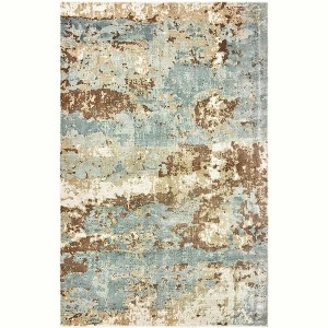 Oriental Weavers Formations 70001 Blue/ Brown Indoor Area Rug - 2'6" x 10' - 1 of 1
