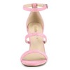 Allegra K Women's Open Toe Triple Straps Buckle Closure Stiletto High Heels - 2 of 4
