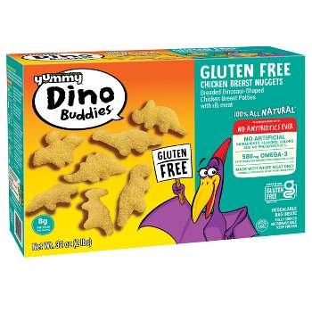Yummy Gluten Free All Natural Dino Buddies Dinosaur-Shaped Chicken Nuggets - Frozen - 32oz