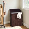 Laundry Basket with Lid Bamboo Laundry Storage, Removable Machine Washable Laundry Hamper with Handles, 26.4 Gallons, for Laundry Room - 3 of 4