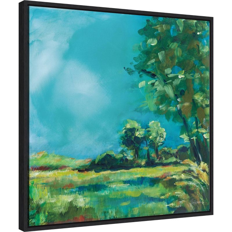 22&#34; x 22&#34; July Meadow by Sue Schlabach Framed Canvas Wall Art Print - Amanti Art: Modern Abstract, Seasonal Decor, 3 of 10