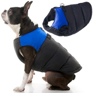 Gooby Padded Vest Dog Jacket Blue, X - 1 of 1