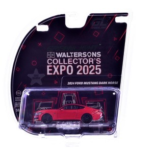 2024 Ford Mustang Dark Horse Red with Black  "2025 Greenlight Waltersons Expo Exclusive" 1/64 Diecast Model Car by Greenlight - 1 of 2