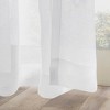 50"x84" No. 918 Sheer Amina Open Weave Indoor/Outdoor Tab Top Curtain Panel White: Nautical Coastal Style, Machine Washable - 4 of 4