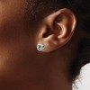 Black Bow Jewelry 9.5mm (3/8 Inch) 14k White Gold Polished Love Knot Post Earrings - 3 of 4