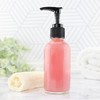 Cornucopia Brands 4oz Clear Glass Pump Bottles 4pk; Refillable Glass Containers w/Black Plastic Soap/Lotion Pump Dispensers - 4 of 4