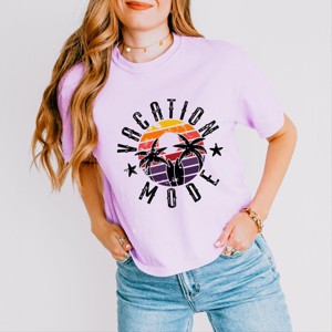 Simply Sage Market Vacation Mode Circle Boxy Crop Top - 1 of 4