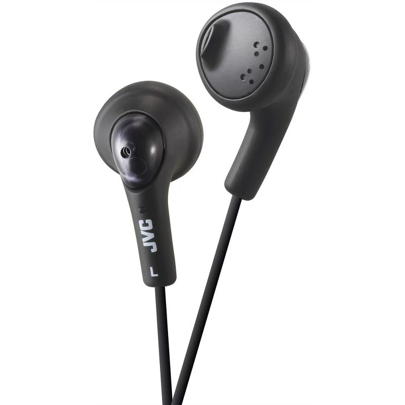 JVC HAF160B-K Gumy Ear Bud Headphones, 1 of 3