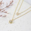 Boersma Elegant Double-Layer Zircon Pendant Necklace for Women – Sparkling 3D Charm Collarbone Chain, Delicate Jewelry for Party & Engagement - 4 of 4