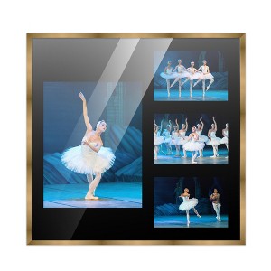 PosterPalooza | Metallic Gold Bronze Finish Collage Frame - Black Mat, 20 Frame Sizes, UV Acrylic - 1 of 4