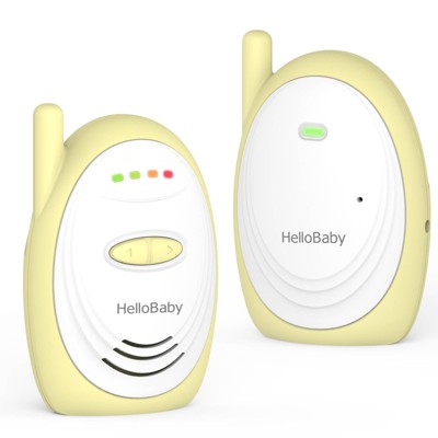 HelloBaby Audio Baby Monitor (HB168) - Yellow/White