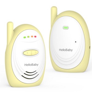 HelloBaby Audio Baby Monitor (HB168) - Yellow/White - 1 of 4