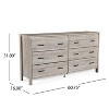 GDFStudio Titeca Contemporary Wood 6 Drawer Double Dresser - 3 of 4
