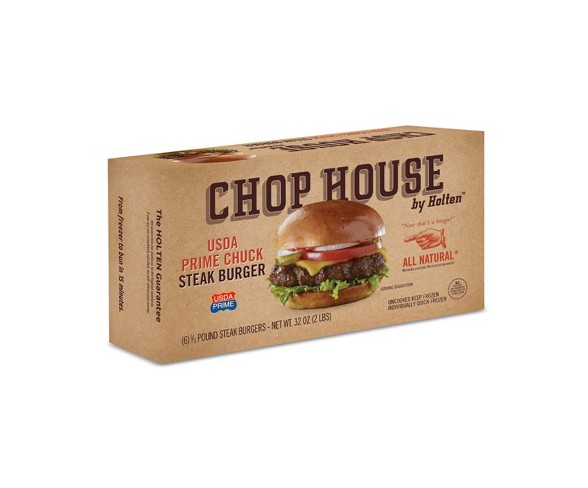 Chop House by Holten Prime Chuck Steak Burgers - 6ct/2lbs