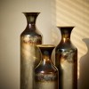 Metal Floor Vases Set of 3, Decorative Large Floor Standing Vase, Hallway Corner Decor Standing Vases, 28/24/20 Inch Oversized Flower Vases - 4 of 4