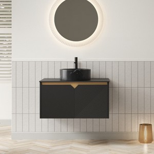 GDFStudio Montville Modern Bathroom Vanity with Sintered Stone Countertop - 1 of 4