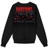 Naruto Shippuden Akatsuki Icons Crew Neck Long Sleeve Adult Black Sweatshirt - image 3 of 4