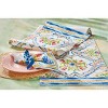 tagltd 14.5" x 72" Capri Table Runner Hand Screen Printed Cotton With White Backing J-Hook Table Home Decor - 2 of 3