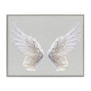 Stupell Industries Angel Wings on Grey, 24" x 30" - 1 of 4