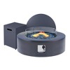 42-inch Outdoor Round Fire Pit Table Propane for Outside Patio with Tank Cover and Wind Guard - 2 of 4