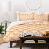 Deny Designs Maritza Lisa Happy White Dahlias Pattern Duvet and Sham Set - 3 of 4