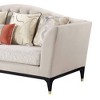 88" Tayden Sofa Beige Velvet: Crystal Tufting, Geometric Fabric - Acme Furniture - 3 of 4