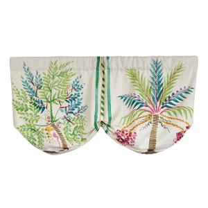 RLF Home 3" Rod Pocket High Quality Fabric Felicity Stationary Balloon Valance for Windows 50" x 23" Multi - 1 of 4