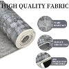Washable Vintage Rug, Non-Slip Non-Shedding Carpet, Low Pile Floor Covering, Foldable Floral Print Soft Mat for Playroom, Bedroom Living Room - 2 of 4