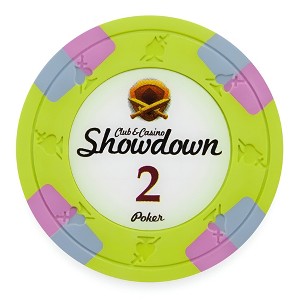 Slickblue 25-Pack Showdown 13.5g Poker Chips, Clay Composite, Sword & Spade Mold, Two-Tone Edge, $0.25-$25,000 - 1 of 3