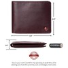 Alpine Swiss Men’s Spencer RFID Leather Wallet – Bifold with Flip ID, Divided Bill Section & Gift Box - 3 of 4