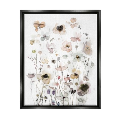 Stupell Industries Soft Cottage Floralsfloater Canvas Wall Art : Target