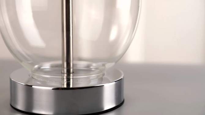 20" Glass Colette Mini Table Lamp (Includes Energy Efficient Light Bulb) - JONATHAN Y, 2 of 10, play video