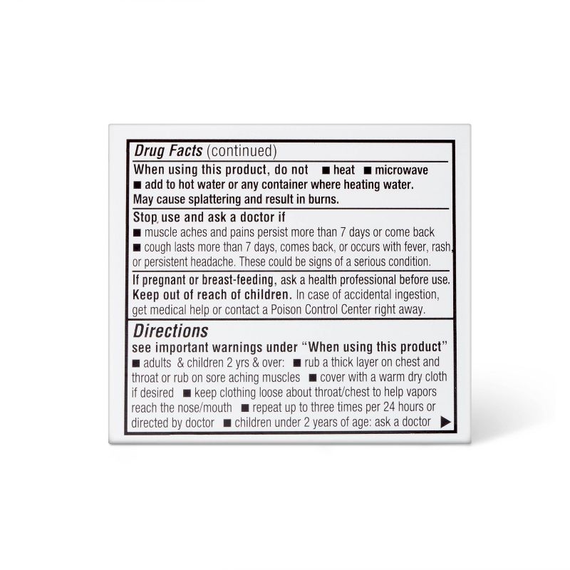 Cough Suppressant &#38; Topical Analgesic Chest Rub Ointment - 1.76oz - up &#38; up&#8482;, 4 of 9